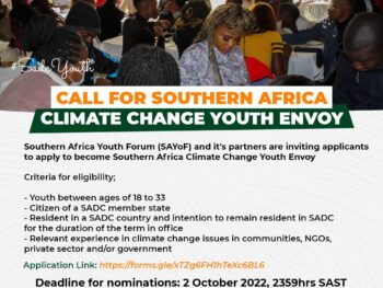 Southern Africa Climate Change Youth Envoy